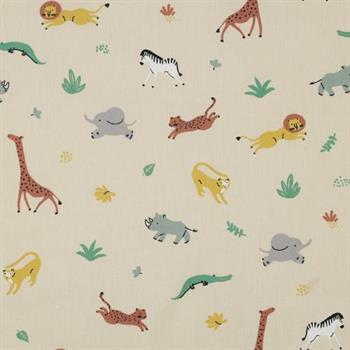 Poplin Gots Animals, Beige