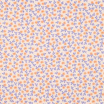 Gots Poplin Flowers, Peach