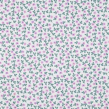 Gots Poplin Flowers, White