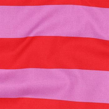 Canvas stripes, Red/Mauve