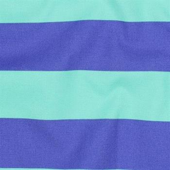 Canvas Stripes, Mint/Blue