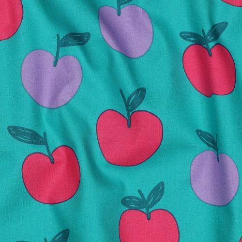Fine poplin Fruit, Petrol