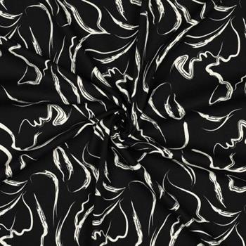 Rosella stretch Abstract, Black