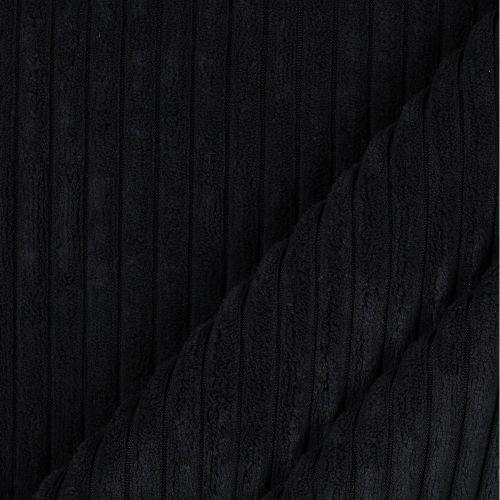 Velours deco Corduroy, Black                       