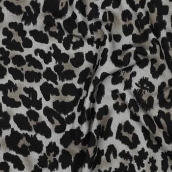 Viscose jersey digital Animal skin, Black