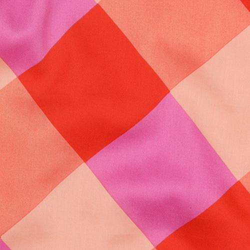 Cotton satin Large Gingham Nerida Hansen, Red