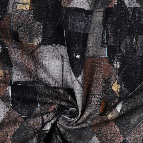 Canvas digital Geometric, Navy