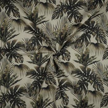 Canvas digital Tropical leaves, Linen