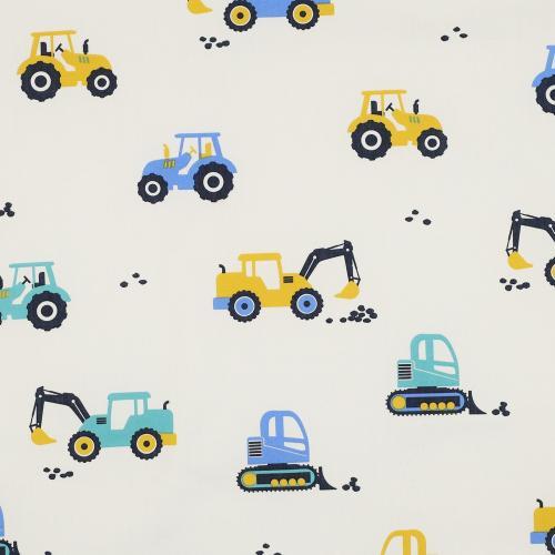 Fine poplin Vehicles, Off-white