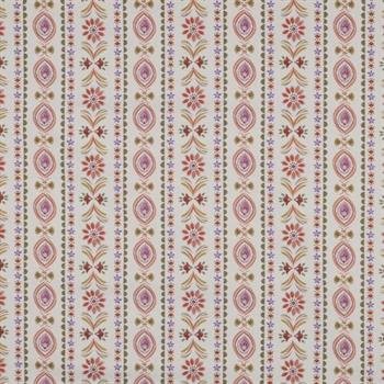 Fine poplin digital Flowers, Off-white