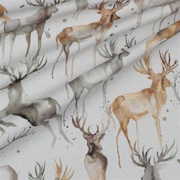 Canvas Digital Deers, Linen