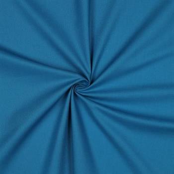 Bomuld poplin, Ocean blue