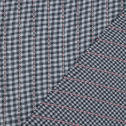 Cotton Jacquard Flowers, Blue/white