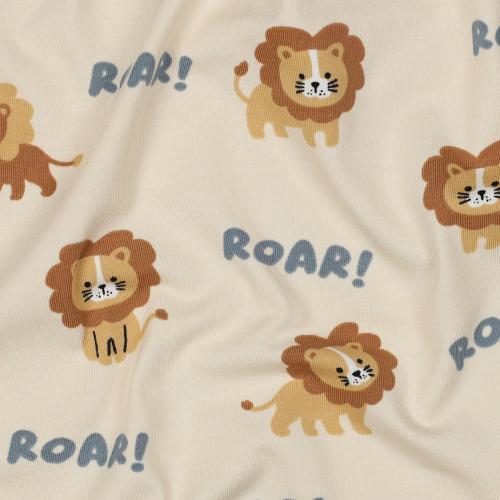 Økotex bomulds jersey Lions, Ecru