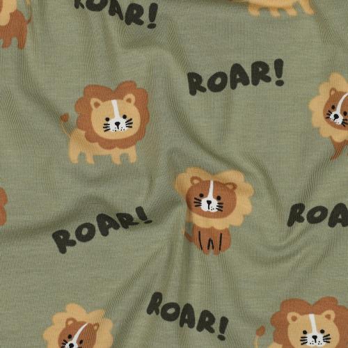 Økotex bomulds jersey Lions, Army green