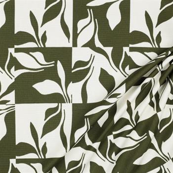 Canvas, Abstract leaves, Forrest green