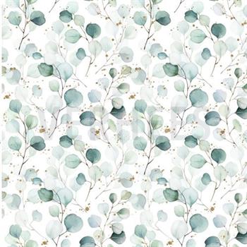 Økotex bomulds jersey m/Eucalyptus blade