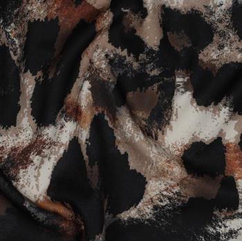 Magnolia stretch digital Animal skin, Brown