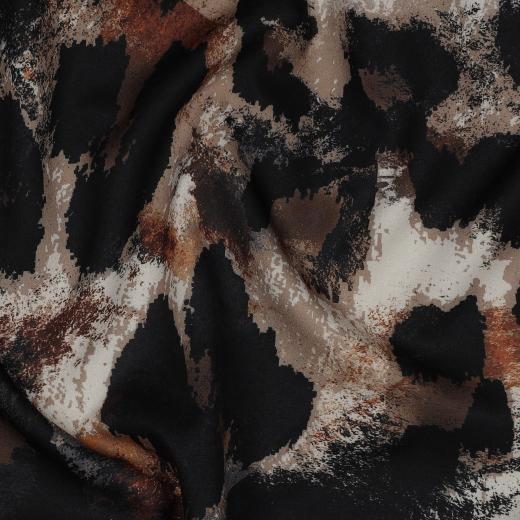Magnolia stretch digital Animal skin, Brown