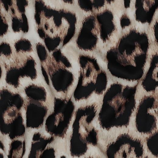 Magnolia stretch digital Animal skin, Brown