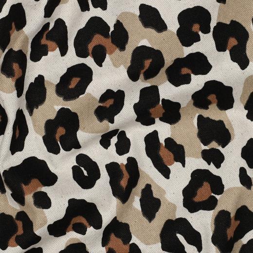 Canvas linen look Animal skin, Natural