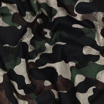 Fine poplin Digital Camouflage, Green