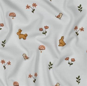 Gots jersey Bunnies, White