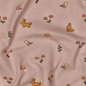 Gots jersey Bunnies, Light Mauve
