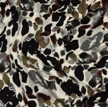 Punta Di Roma digital Animal skin, Black