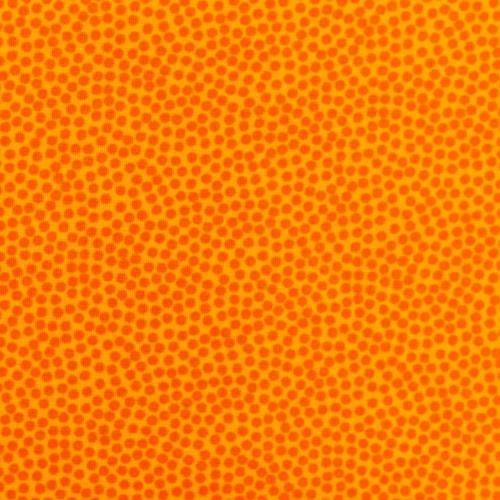 Bomuld 2 mm Dots , Orange/Gul