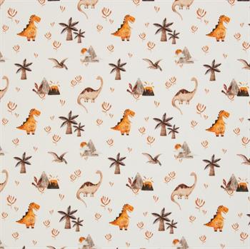 Økotex bomulds jersey, Dinosaur