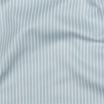 Poplin Bomuld Stripe, Light Blue