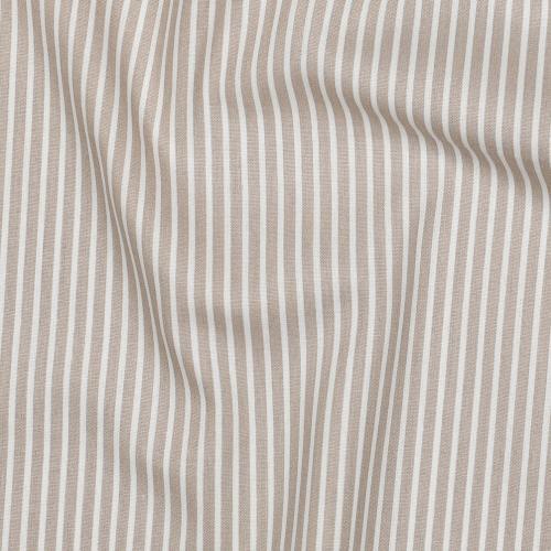 Poplin Bomuld Stripe, Sand