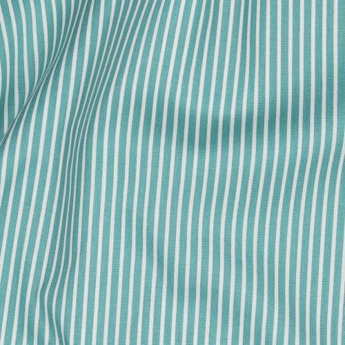 Poplin Bomuld Stripe, Old green