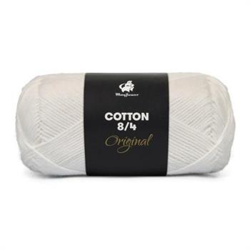 Cotton 8/4, Hvid