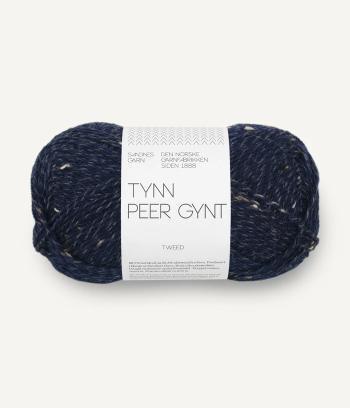 Tynn Peer Gynt, Marineblå m/natur tweed