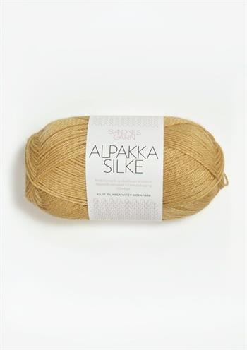 Alpakka silke 2113 Strågul
