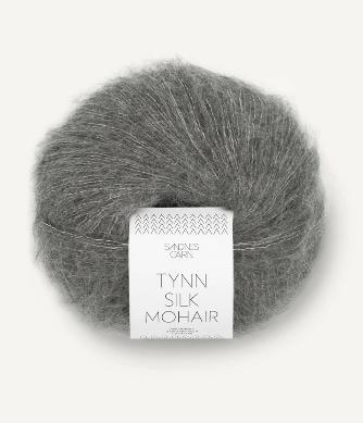 Tynn Silk Mohair, Mørk gråmeleret