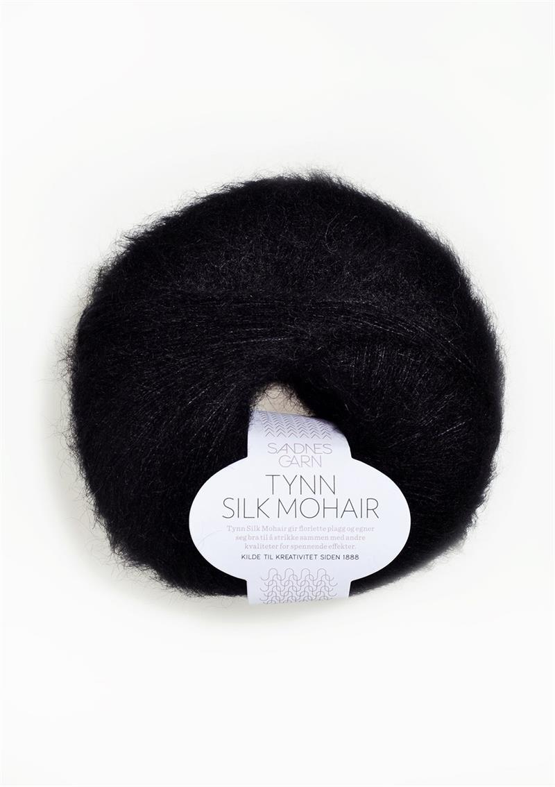 Tynn Silk mohair, Sort