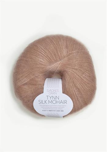Tynn Silk Mohair  Pudder rosa