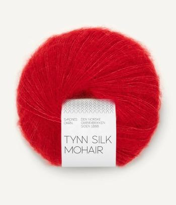 Tynn Silk mohair, True red