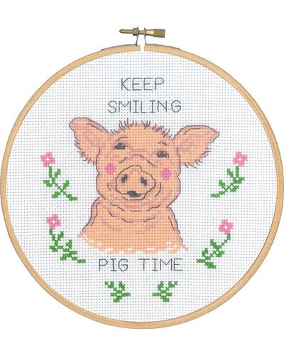 Keep smiling pig time, billed