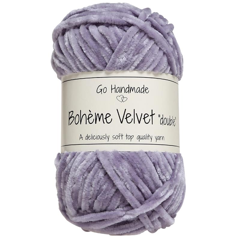 Bohème velvet "double" Lavender