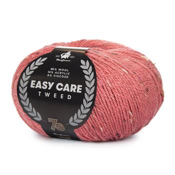 Easy care tweed Støvet rosa
