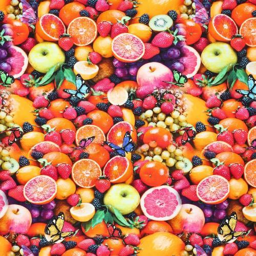 Canvas Fruit Bowl, Multicolour
