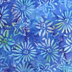 Batik Blue flowers