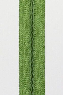Lynlås, metermål, spiral 4mm, Grøn