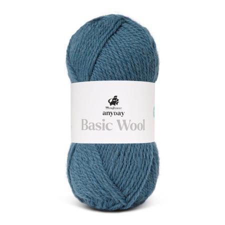 Basic wool, Stålblå