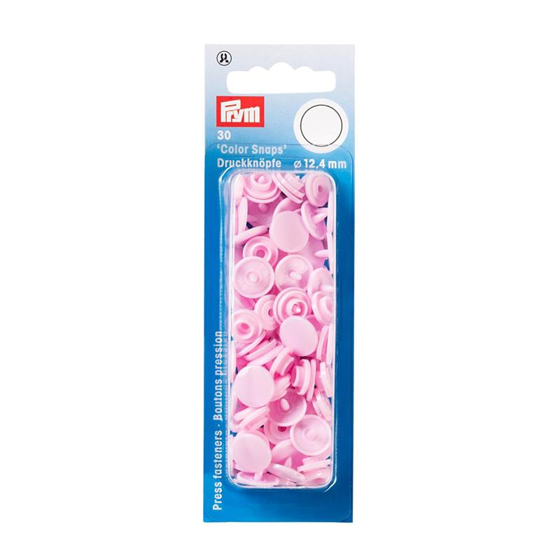 Prym trykknap plastic, Rosa