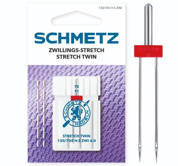 Schmetz zwilling stretch-nål 4,0/75